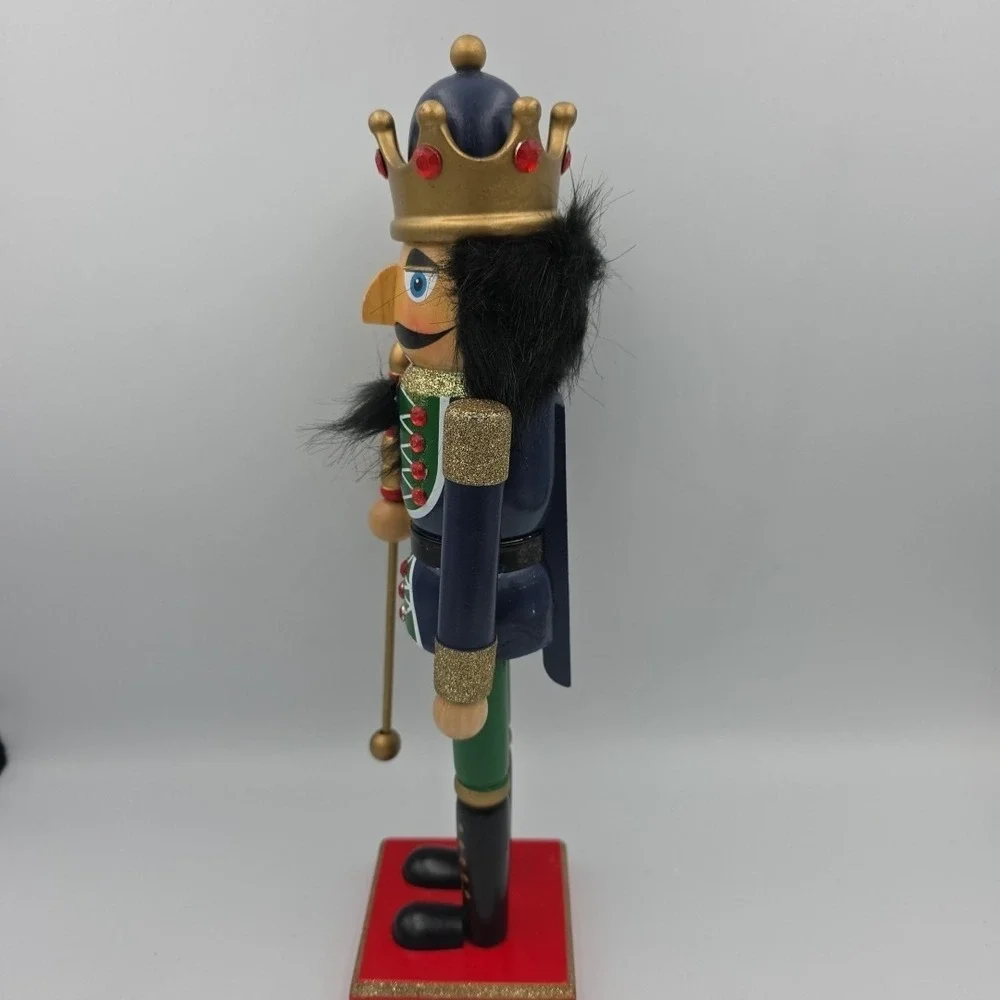 Clever Creations American Red Soldier 14 Inch Traditional Wooden Nutcracker